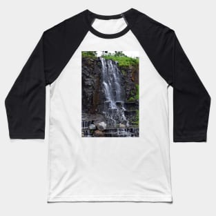 Waterfall on Campus of Far East Federal University, Vladivostok, Russia Baseball T-Shirt